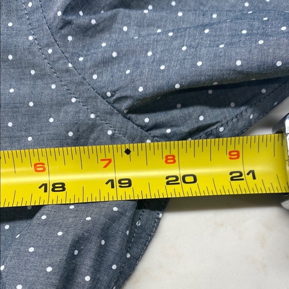 NWT Denim & Flower Blue and White Casual Button Down Chambray Shirt Men’s - Picture 11 of 13